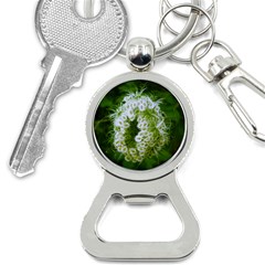 Green Closing Queen Annes Lace Bottle Opener Key Chains by okhismakingart