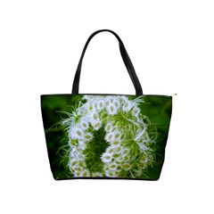 Green Closing Queen Annes Lace Classic Shoulder Handbag by okhismakingart