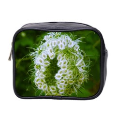 Green Closing Queen Annes Lace Mini Toiletries Bag (two Sides) by okhismakingart