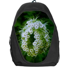 Green Closing Queen Annes Lace Backpack Bag by okhismakingart