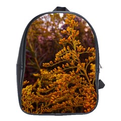 Goldenrod Version Ii School Bag (large) by okhismakingart