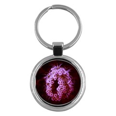 Purple Closing Queen Annes Lace Key Chains (round)  by okhismakingart