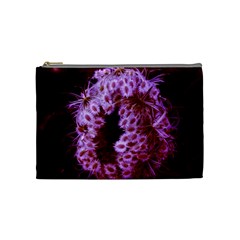 Purple Closing Queen Annes Lace Cosmetic Bag (medium) by okhismakingart