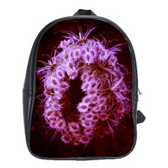 Purple Closing Queen Annes Lace School Bag (xl) by okhismakingart