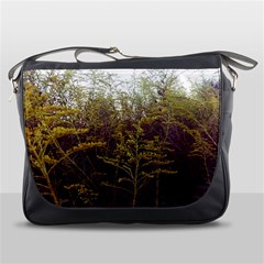 Purple And Yellow Goldenrod Messenger Bag by okhismakingart