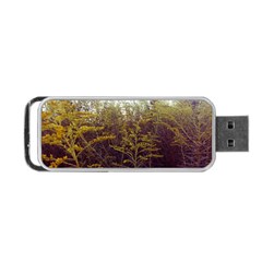 Purple And Yellow Goldenrod Portable Usb Flash (one Side) by okhismakingart