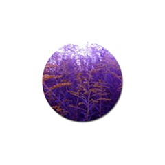 Yellow And Blue Goldenrod Golf Ball Marker by okhismakingart