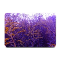 Yellow And Blue Goldenrod Small Doormat  by okhismakingart