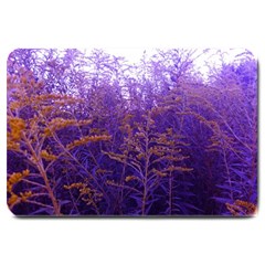 Yellow And Blue Goldenrod Large Doormat  by okhismakingart