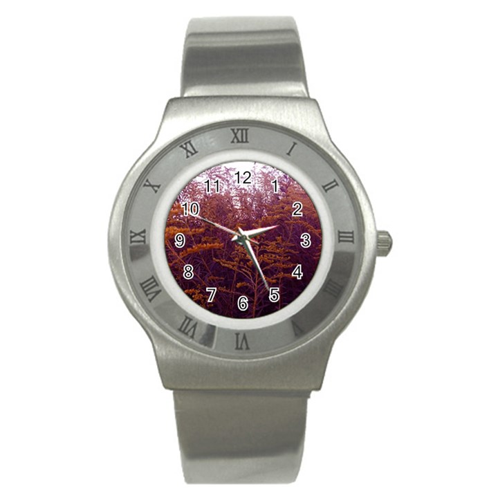 Red and Yellow Goldenrod Stainless Steel Watch