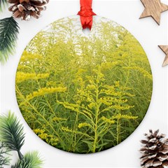 Yellow Goldenrod Ornament (round) by okhismakingart