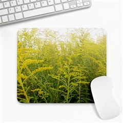 Yellow Goldenrod Large Mousepads by okhismakingart