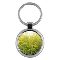 Yellow Goldenrod Key Chains (round)  by okhismakingart