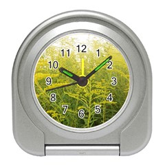 Yellow Goldenrod Travel Alarm Clock by okhismakingart