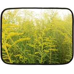 Yellow Goldenrod Fleece Blanket (mini) by okhismakingart