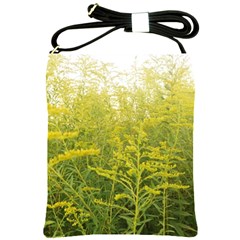 Yellow Goldenrod Shoulder Sling Bag by okhismakingart