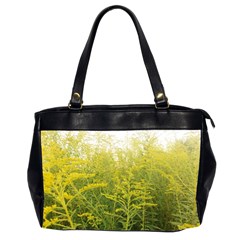 Yellow Goldenrod Oversize Office Handbag (2 Sides) by okhismakingart