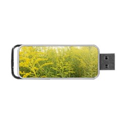 Yellow Goldenrod Portable Usb Flash (one Side)