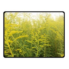 Yellow Goldenrod Double Sided Fleece Blanket (small) 