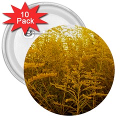 Gold Goldenrod 3  Buttons (10 Pack)  by okhismakingart