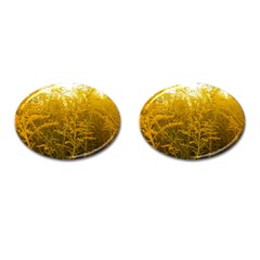 Gold Goldenrod Cufflinks (oval) by okhismakingart