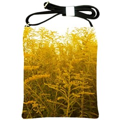 Gold Goldenrod Shoulder Sling Bag by okhismakingart