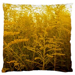 Gold Goldenrod Large Cushion Case (one Side) by okhismakingart