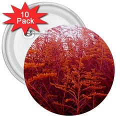 Red Goldenrod 3  Buttons (10 Pack)  by okhismakingart