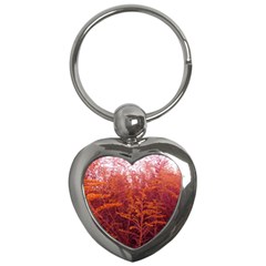 Red Goldenrod Key Chains (heart)  by okhismakingart