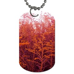 Red Goldenrod Dog Tag (two Sides) by okhismakingart