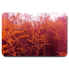 Red Goldenrod Large Doormat  by okhismakingart