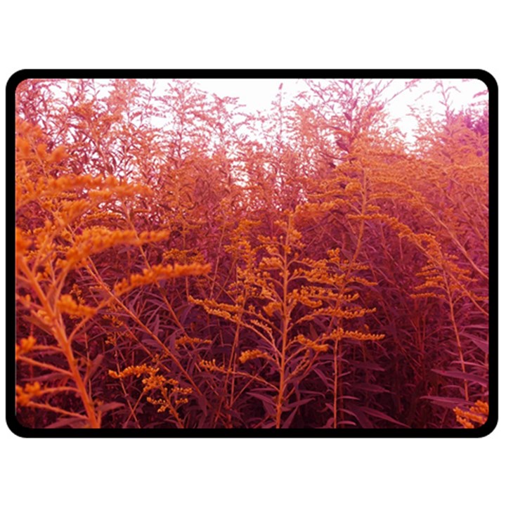 Red Goldenrod Fleece Blanket (Large) 