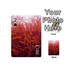 Red Goldenrod Playing Cards 54 (mini) by okhismakingart