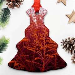 Red Goldenrod Christmas Tree Ornament (two Sides) by okhismakingart