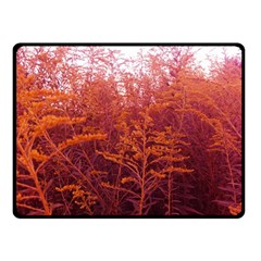 Red Goldenrod Double Sided Fleece Blanket (small)  by okhismakingart