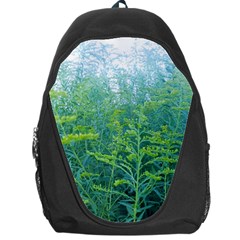 Turquoise Goldenrod Backpack Bag by okhismakingart