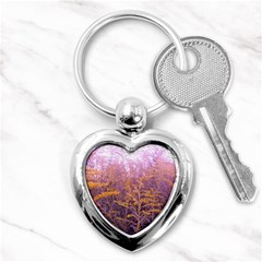 Pink Goldenrod Key Chains (heart)  by okhismakingart