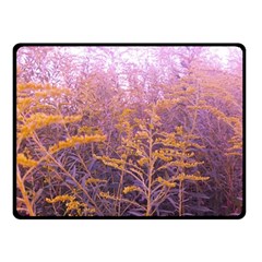 Pink Goldenrod Fleece Blanket (small) by okhismakingart