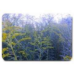 Blue Goldenrod Large Doormat  by okhismakingart