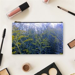 Blue Goldenrod Cosmetic Bag (medium) by okhismakingart