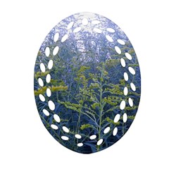 Blue Goldenrod Ornament (oval Filigree) by okhismakingart