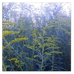 Blue Goldenrod Large Satin Scarf (square) by okhismakingart