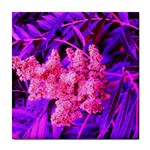 Pink and Blue Sideways Sumac Tile Coasters Front