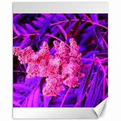 Pink And Blue Sideways Sumac Canvas 16  X 20  by okhismakingart