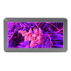 Pink And Blue Sideways Sumac Memory Card Reader (mini) by okhismakingart