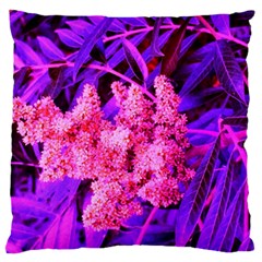 Pink And Blue Sideways Sumac Standard Flano Cushion Case (one Side) by okhismakingart