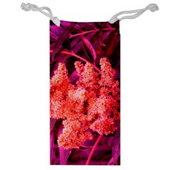 Pink Sideways Sumac Jewelry Bag by okhismakingart