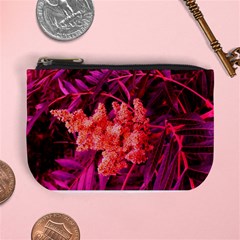 Pink Sideways Sumac Mini Coin Purse by okhismakingart