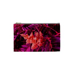 Pink Sideways Sumac Cosmetic Bag (small) by okhismakingart