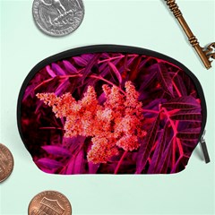 Pink Sideways Sumac Accessory Pouch (large) by okhismakingart